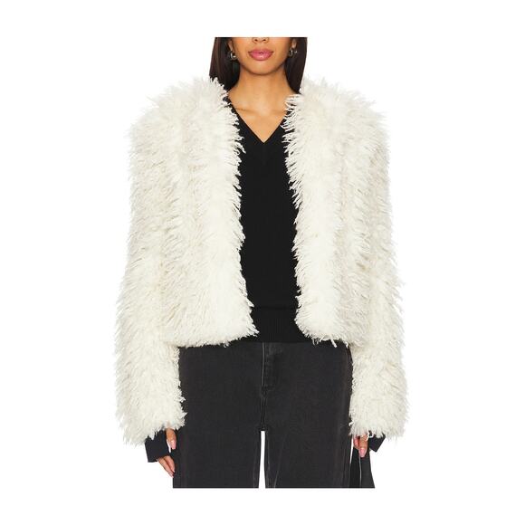 Sam Jackets & Blazers - Sam Shaggy White Kiki Jacket Size S